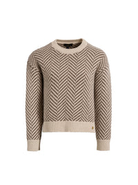 Evie - Taupe Herringbone