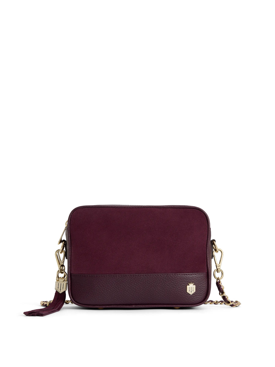 Finsbury - Women's Crossbody Bag - Elderberry Suede