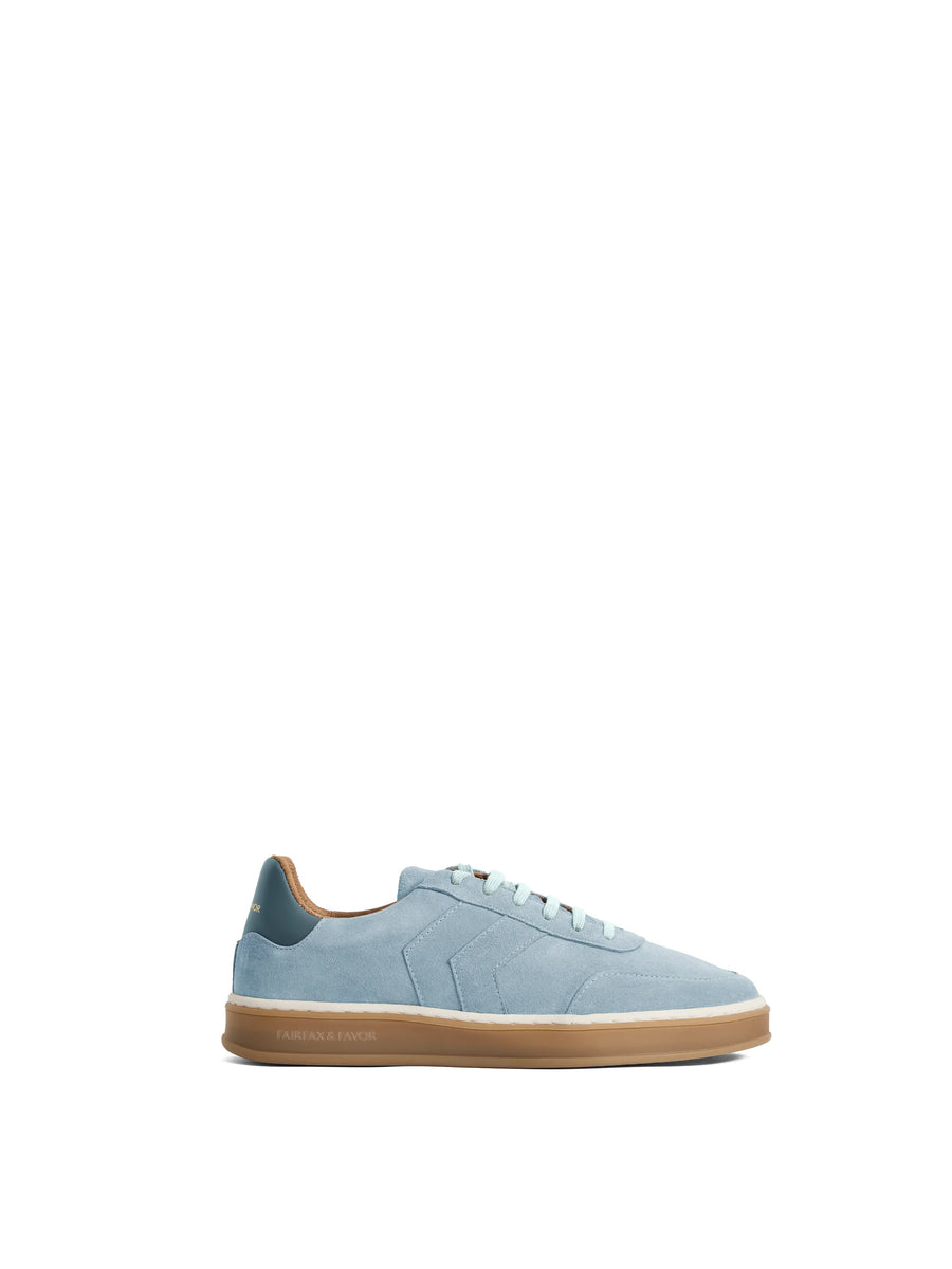 The Kendrick - Women's Trainer - Sky Blue Suede