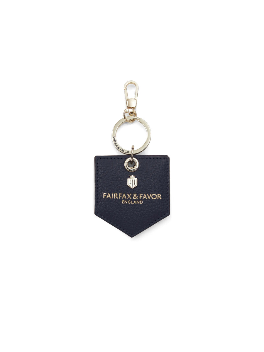 Store Birthday Gift - Signature Key Ring Mirror Navy Leather