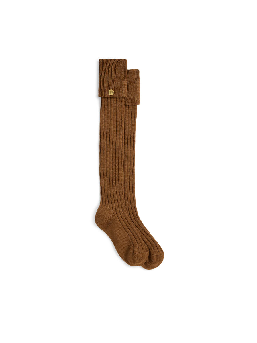 Merino Knee High Socks - Women's Socks - Merino Wool - Tan