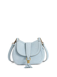 Langham Messenger Bag - Sky Blue Suede