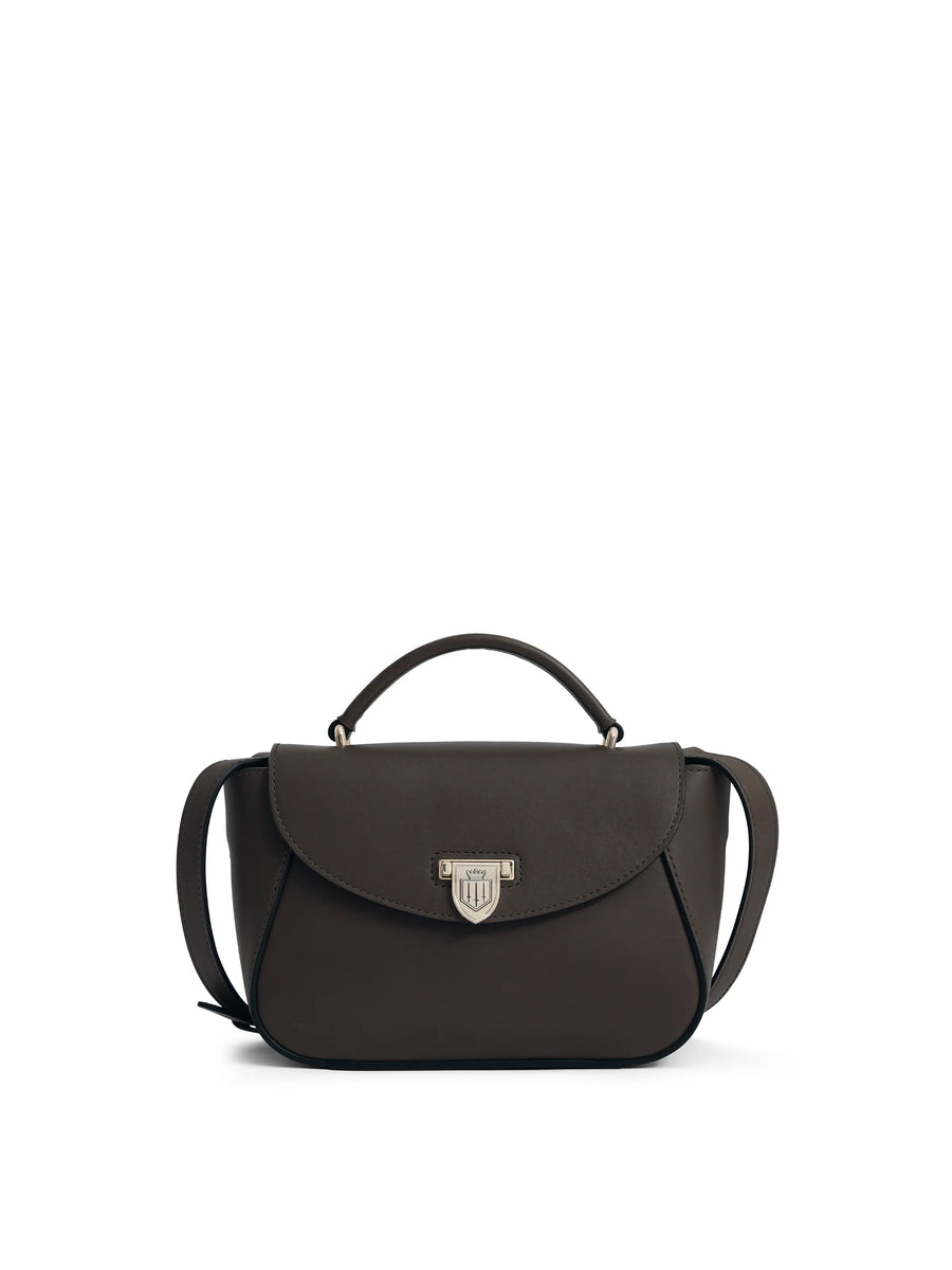 The Blenheim - Women's Mini Handbag - Mahogany Leather