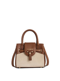 Mini Windsor Handbag - Tan & Stone Leather