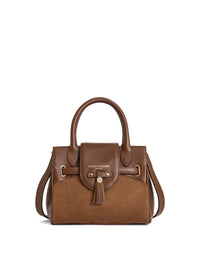 Mini Windsor Handbag - Tawny Suede