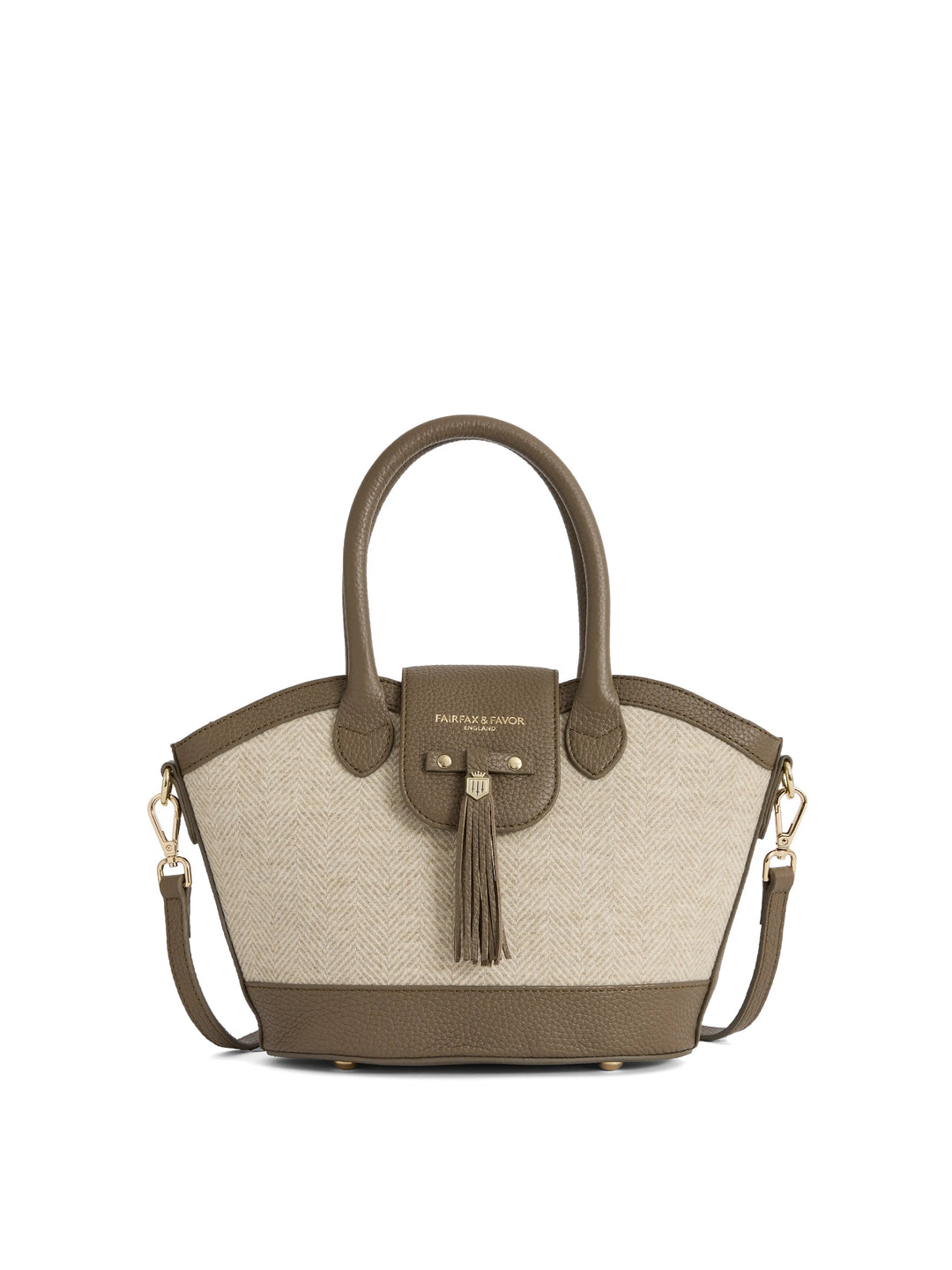 Mini Windsor Tote - Herringbone Fawn Leather - Bags
