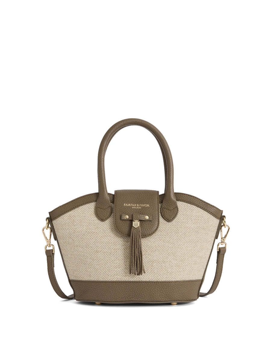 The Windsor - Women's Tote - Herringbone Fawn Leather