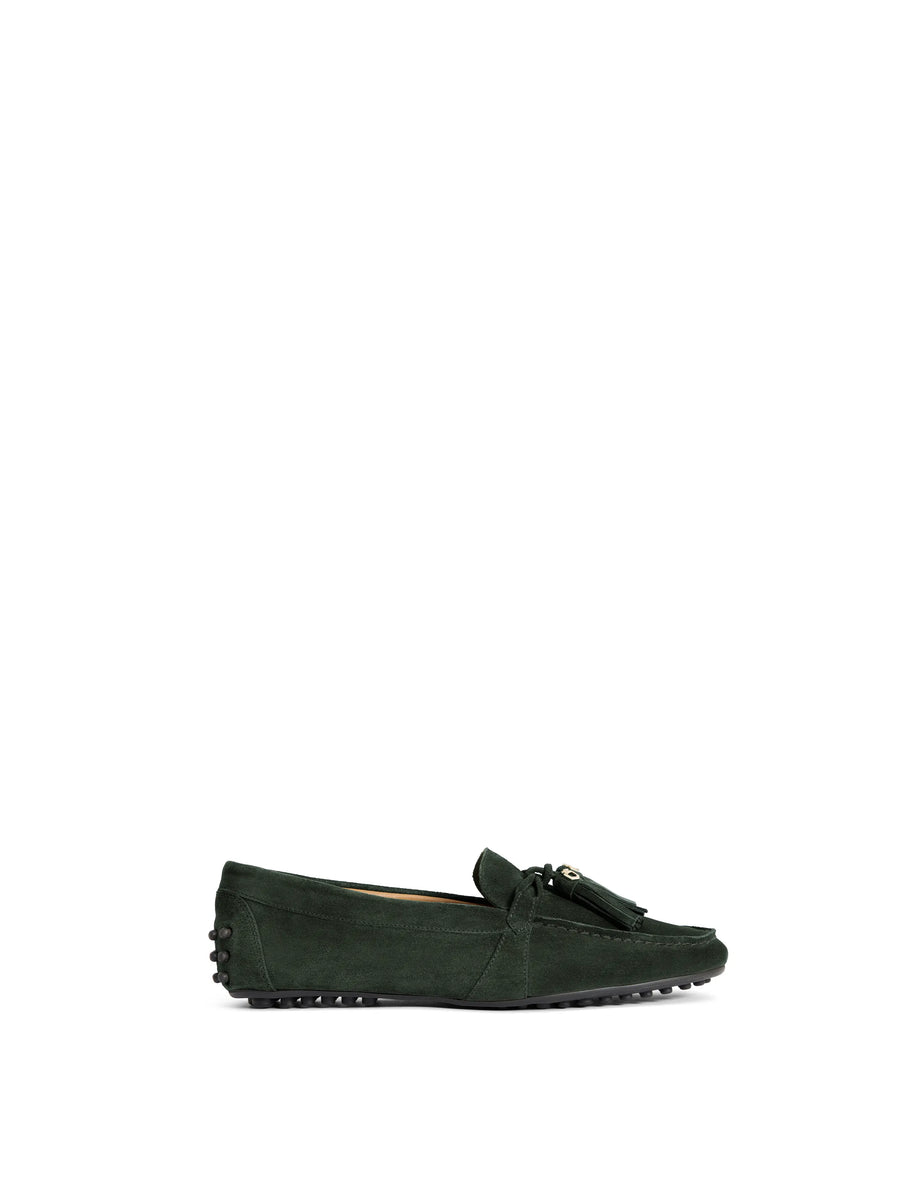 The Rutland - Women's Driving Shoes - Laurel Suede