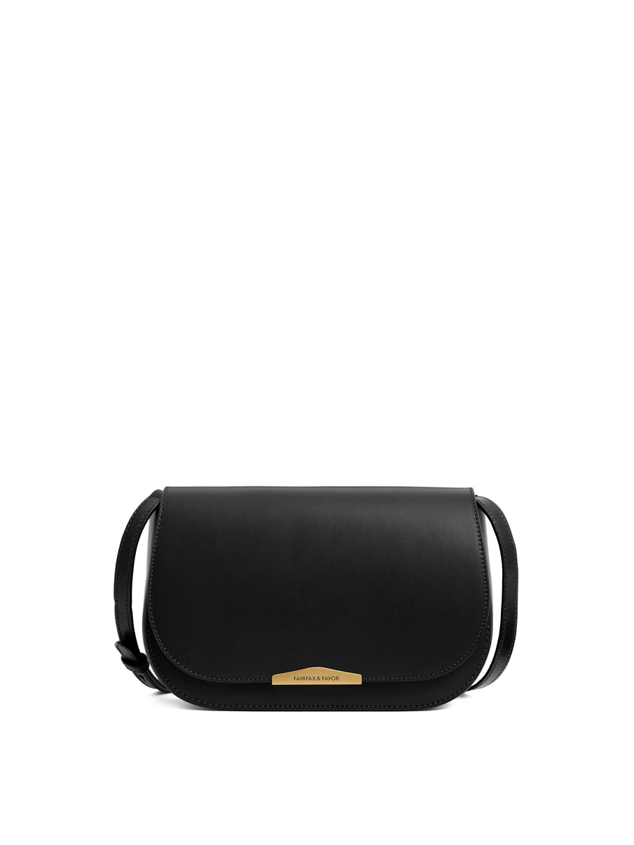 The Rye - Women's Crossbody Bag - Black Leather