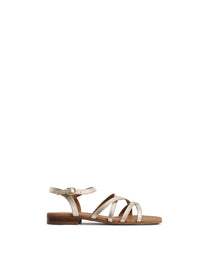 St Ives Sandal - Gold Leather