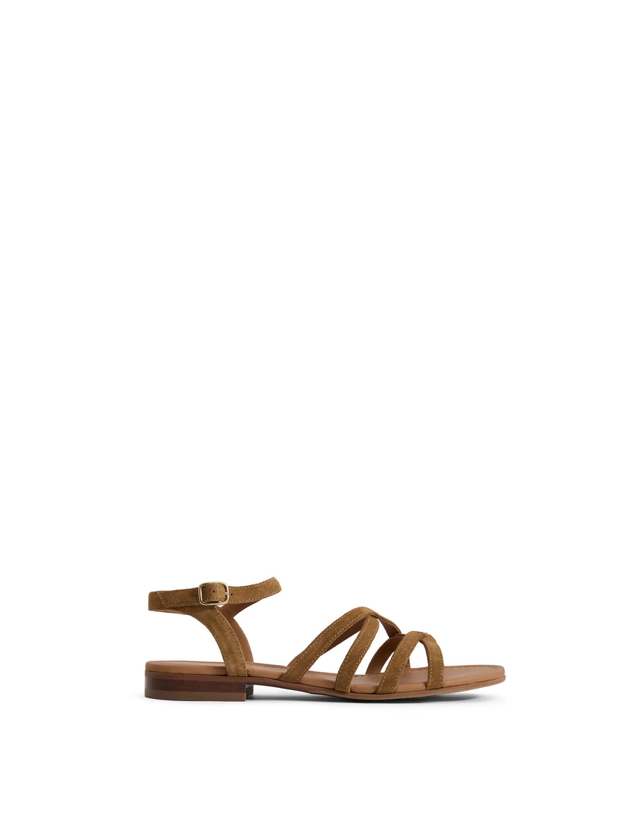 The St Ives - Women's Sandal - Tan Suede