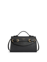 Town & Country - Clutch Bag - Black Pebbled Leather