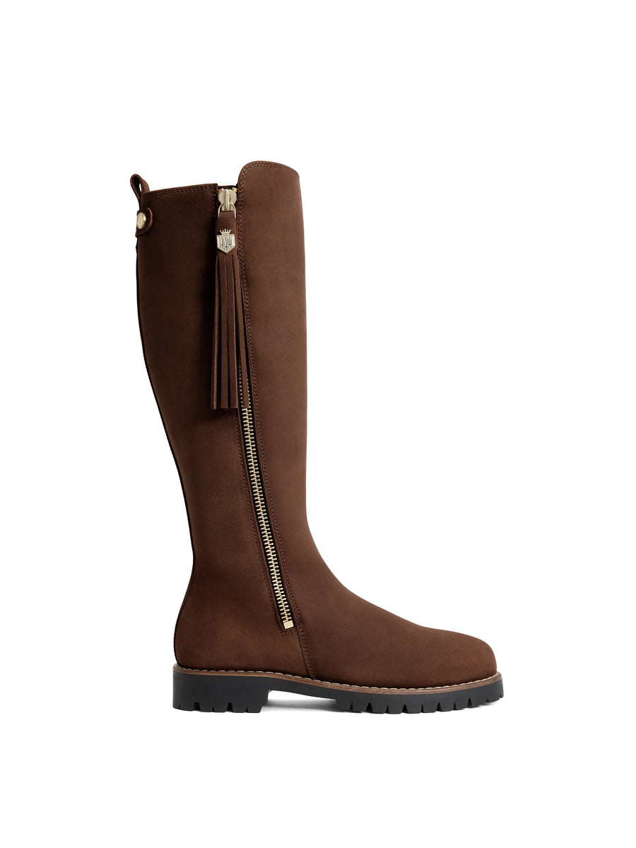 The Oakham - Women's Waterproof Boots - Oak Leather, Regular Calf
