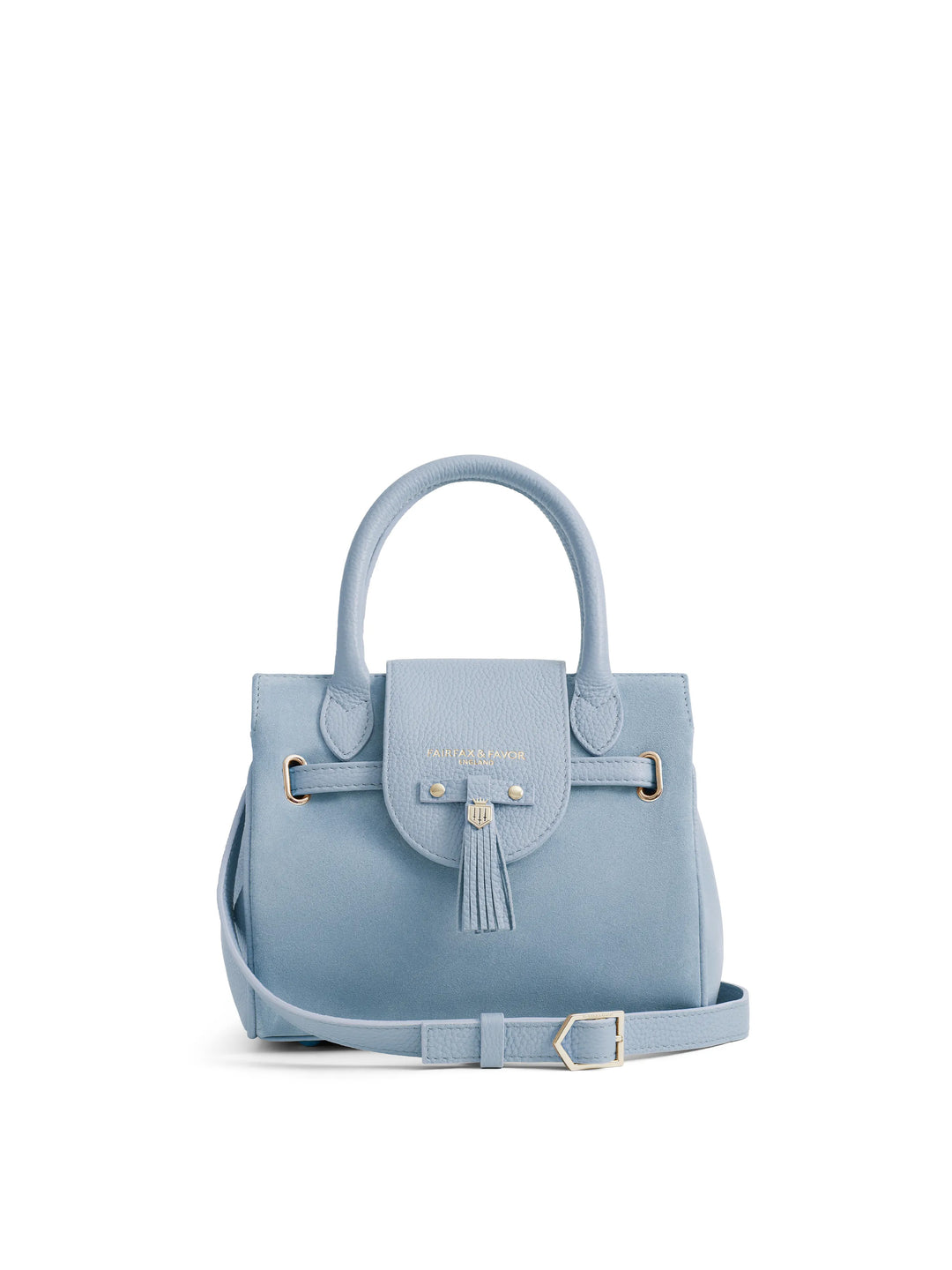 Mini Windsor Handbag - Sky Blue Suede - Bags