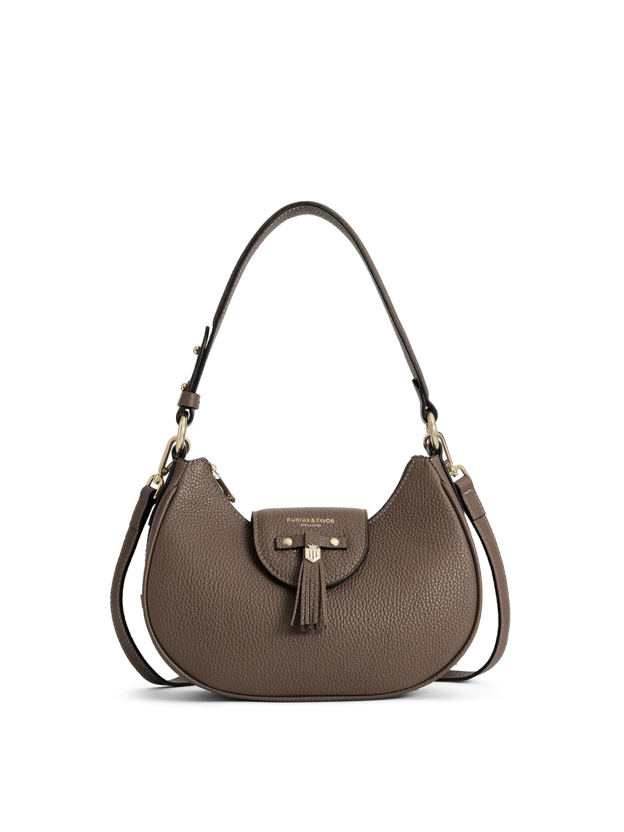 The Windsor - Women's Shoulder Bag - Fog Leather