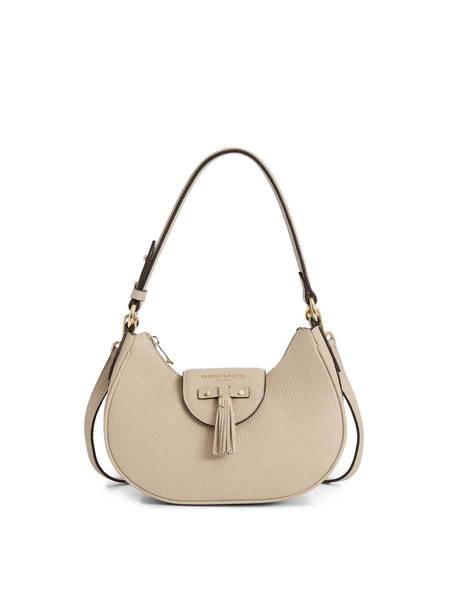 The Windsor - Women's Shoulder Bag - Stone Leather