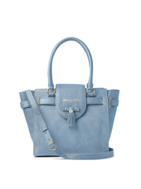 Windsor Tote - Sky Blue Suede