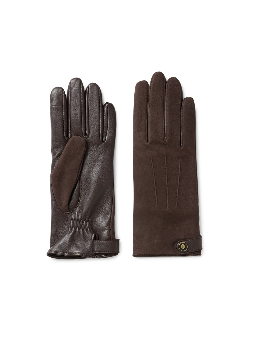 Pembury Gloves - Mahogany Suede & Leather - Soft Accessories