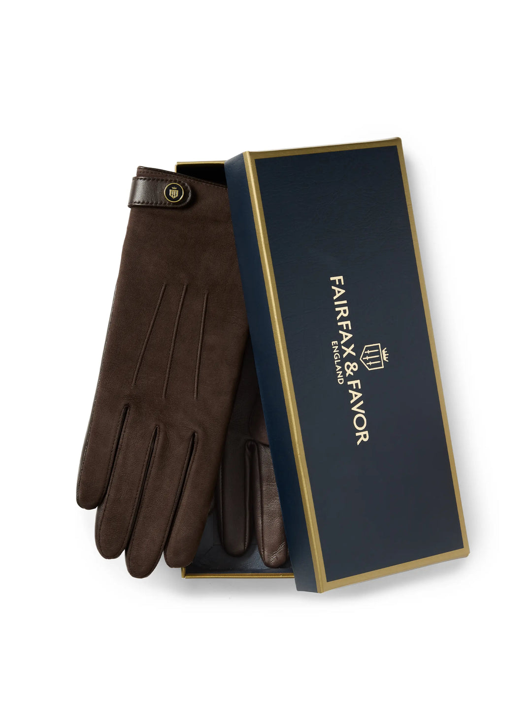 Pembury Gloves - Mahogany Suede & Leather - Soft Accessories
