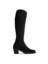 Heeled Kimberley - Black Suede