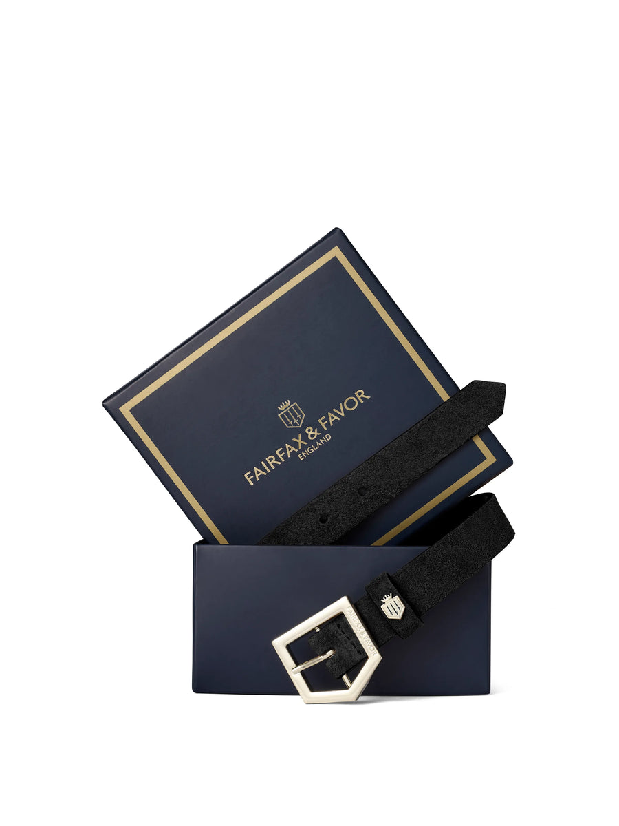 The Sennowe - Women's Belt - Black Suede