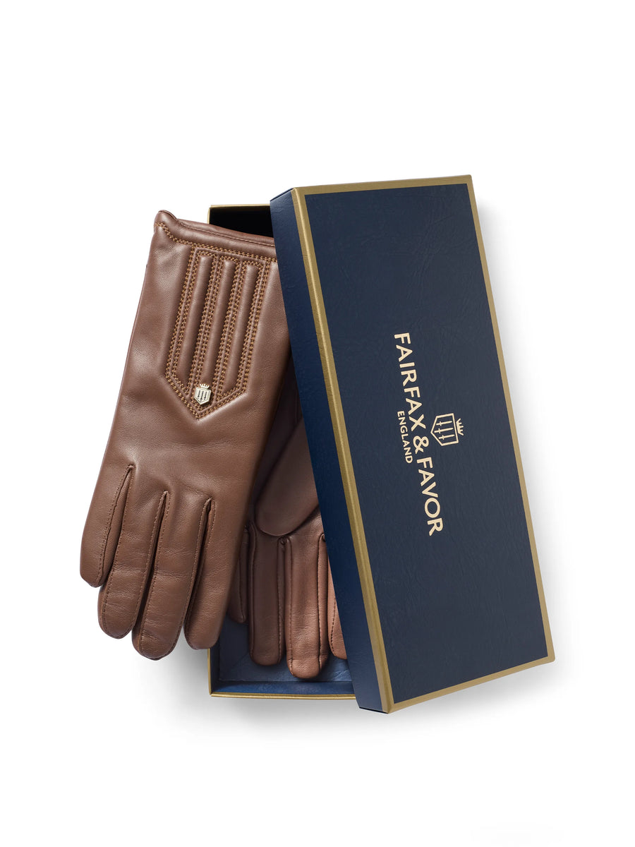 The Signature Gloves - Women's Lined Gloves - Tan Leather