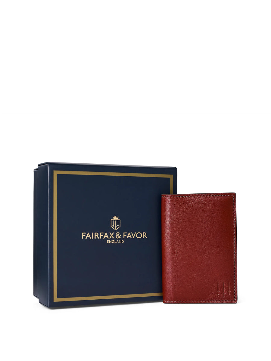 The Westminister - Men's Slim Wallet - Red Leather