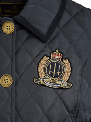 Bella Quilted Jacket - Navy