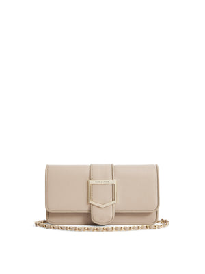 The Belmont - Women's Clutch Bag - Stone Leather
