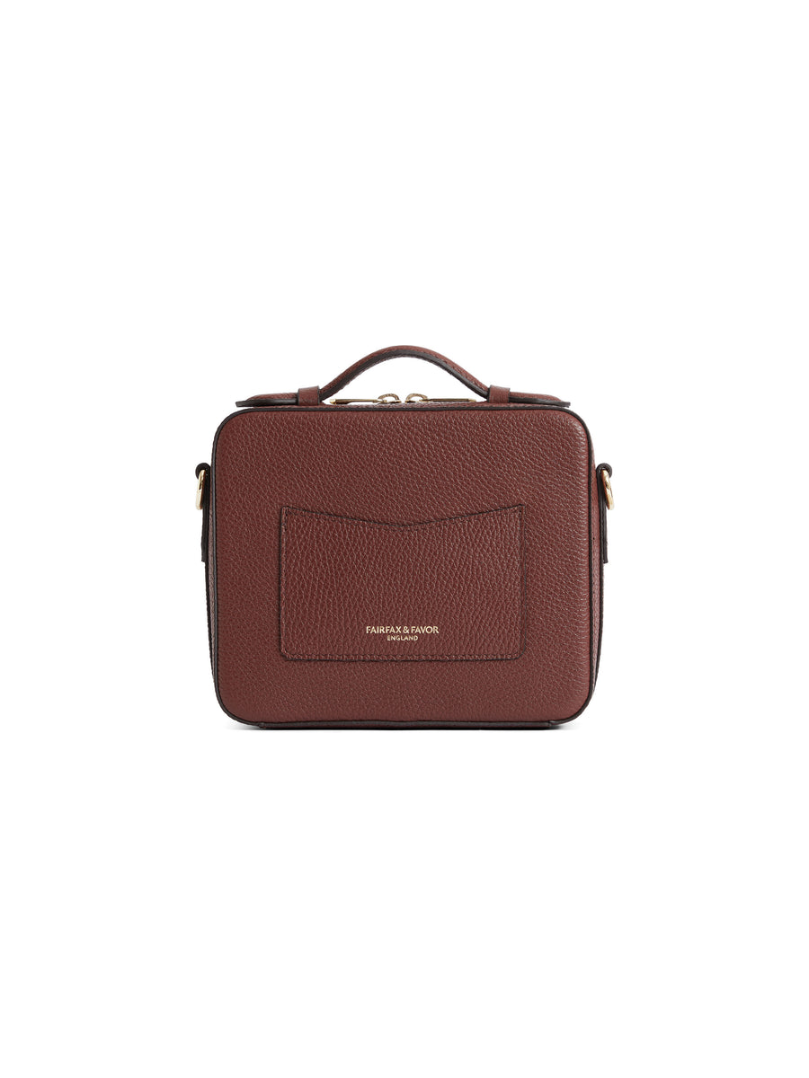 The Buckingham - Women's Crossbody Bag - Burgundy Leather