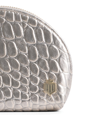 The Chiltern Coin Purse - Champagne Croc