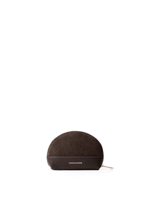 The Chiltern - Women's Coin Purse - Chocolate Suede