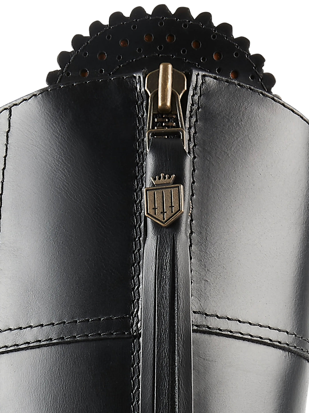 Heeled Regina (Regular Fit) - Black Leather - Tall Boots
