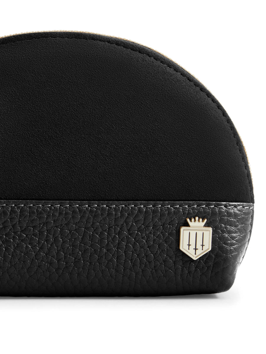 The Chiltern - Women's Coin Purse - Black Suede