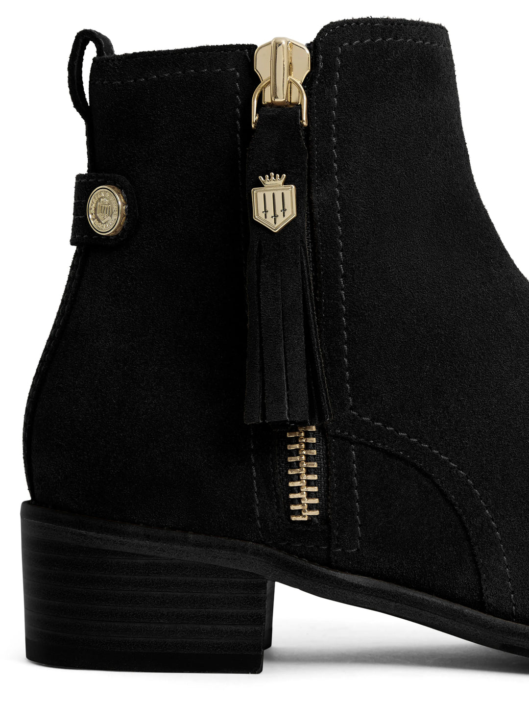 Oakham Flat - Black Suede - Ankle Boots