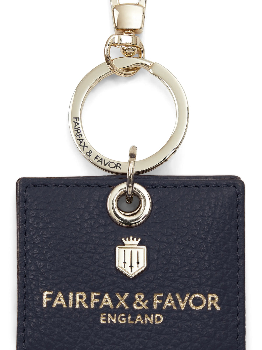 Store Birthday Gift - Signature Key Ring Mirror Navy Leather