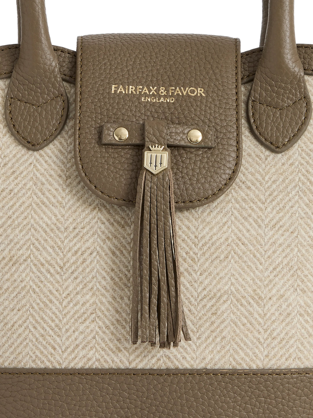Mini Windsor Tote - Herringbone Fawn Leather - Bags
