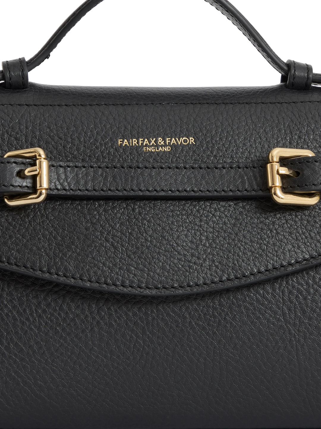 Town & Country - Clutch Bag - Black Pebbled Leather - Bags