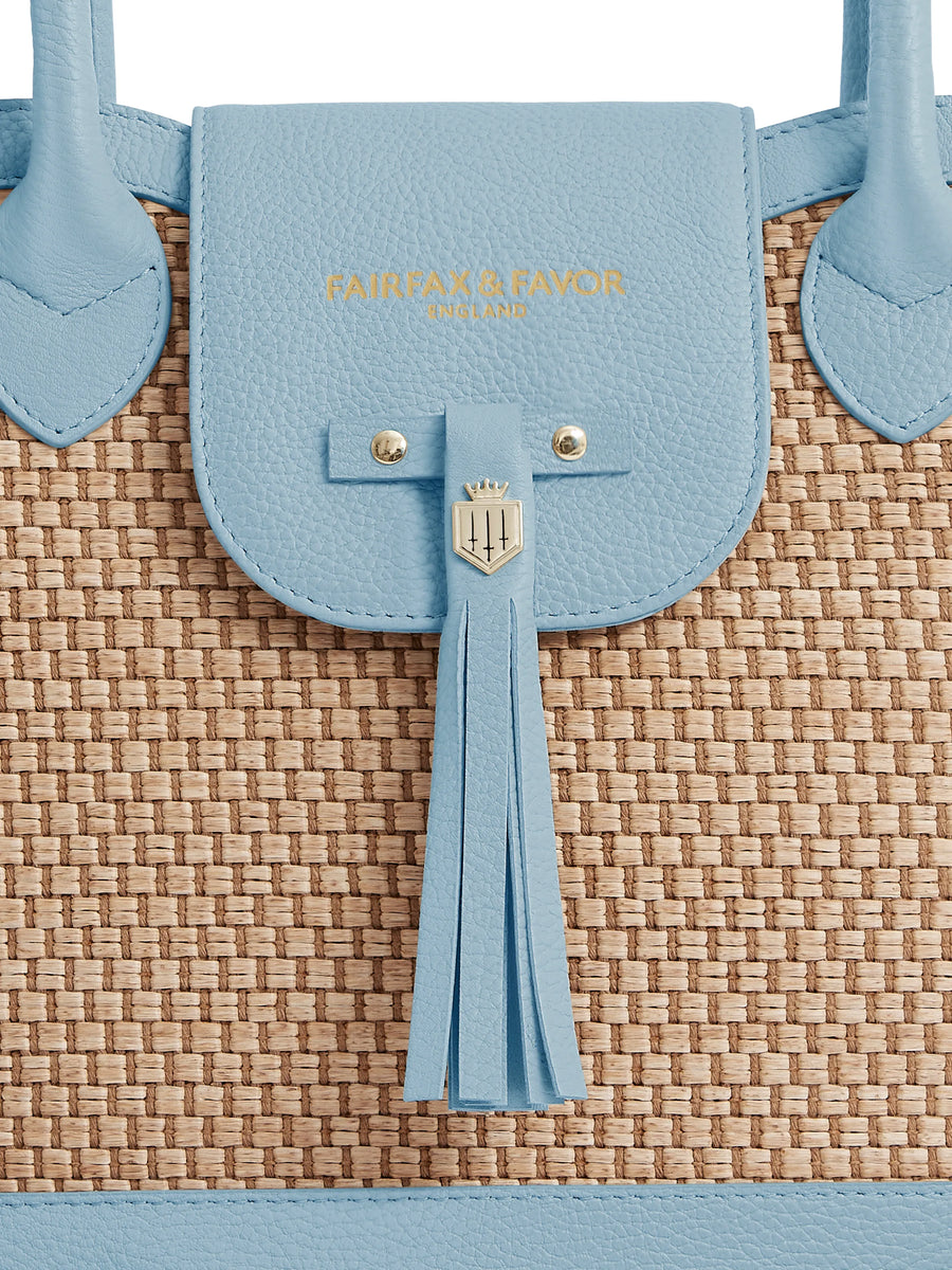 Windsor Basket Bag - Sky Blue Leather (Stockist Exclusive)