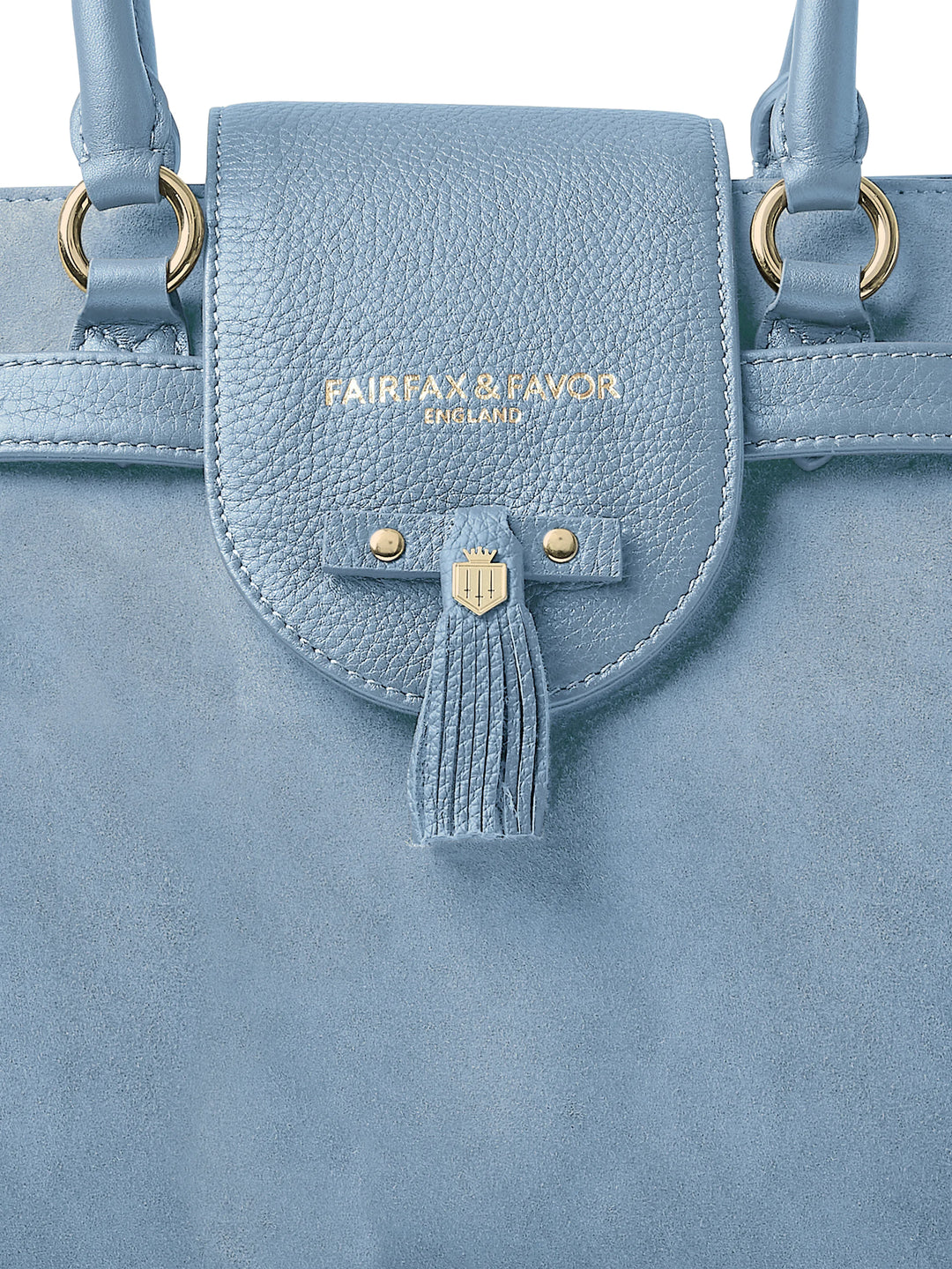 Windsor Tote - Sky Blue Suede - Bags