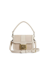 Clarence Handbag Stone Suede