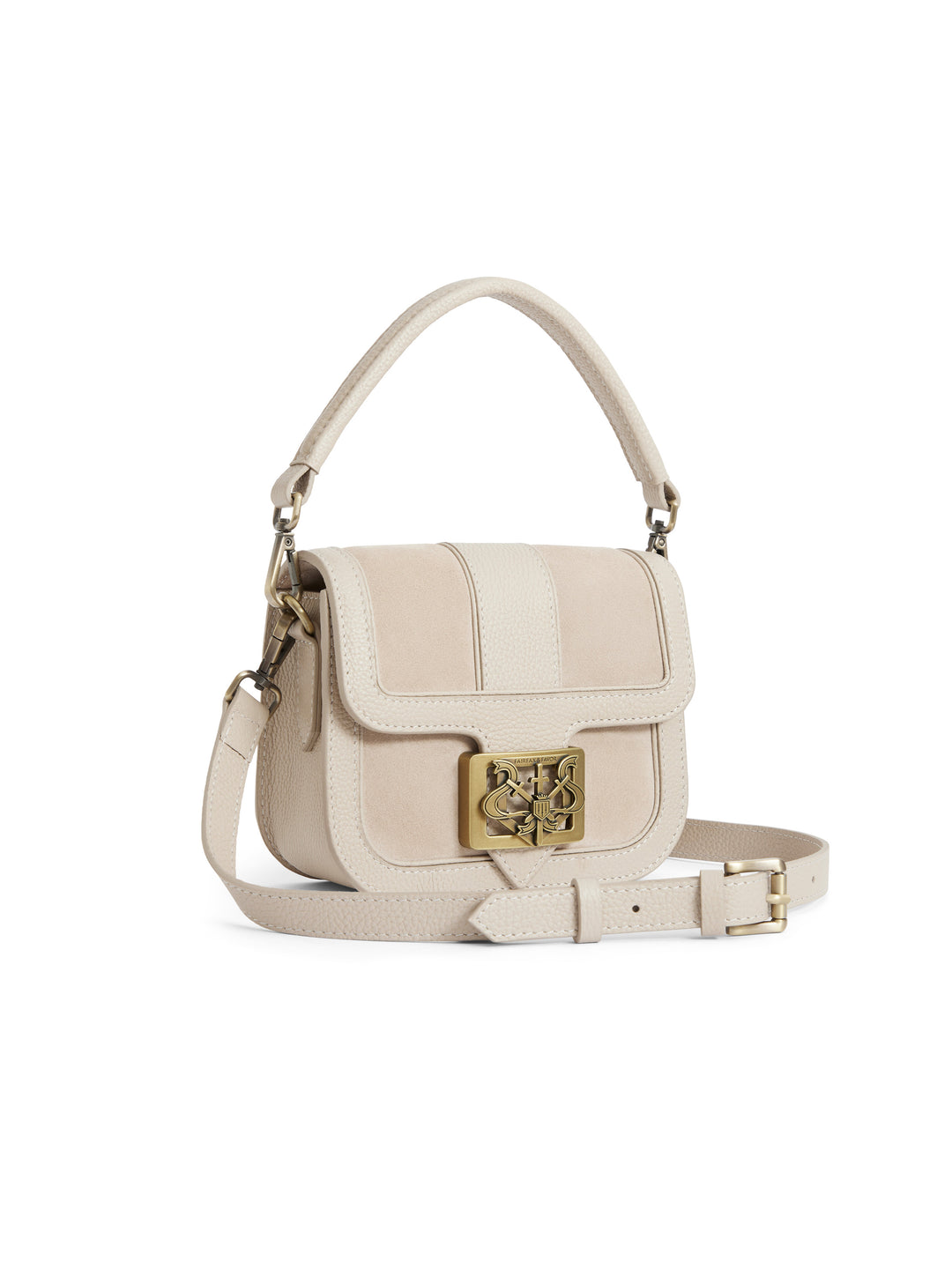 Clarence Handbag - Stone Suede - Bags
