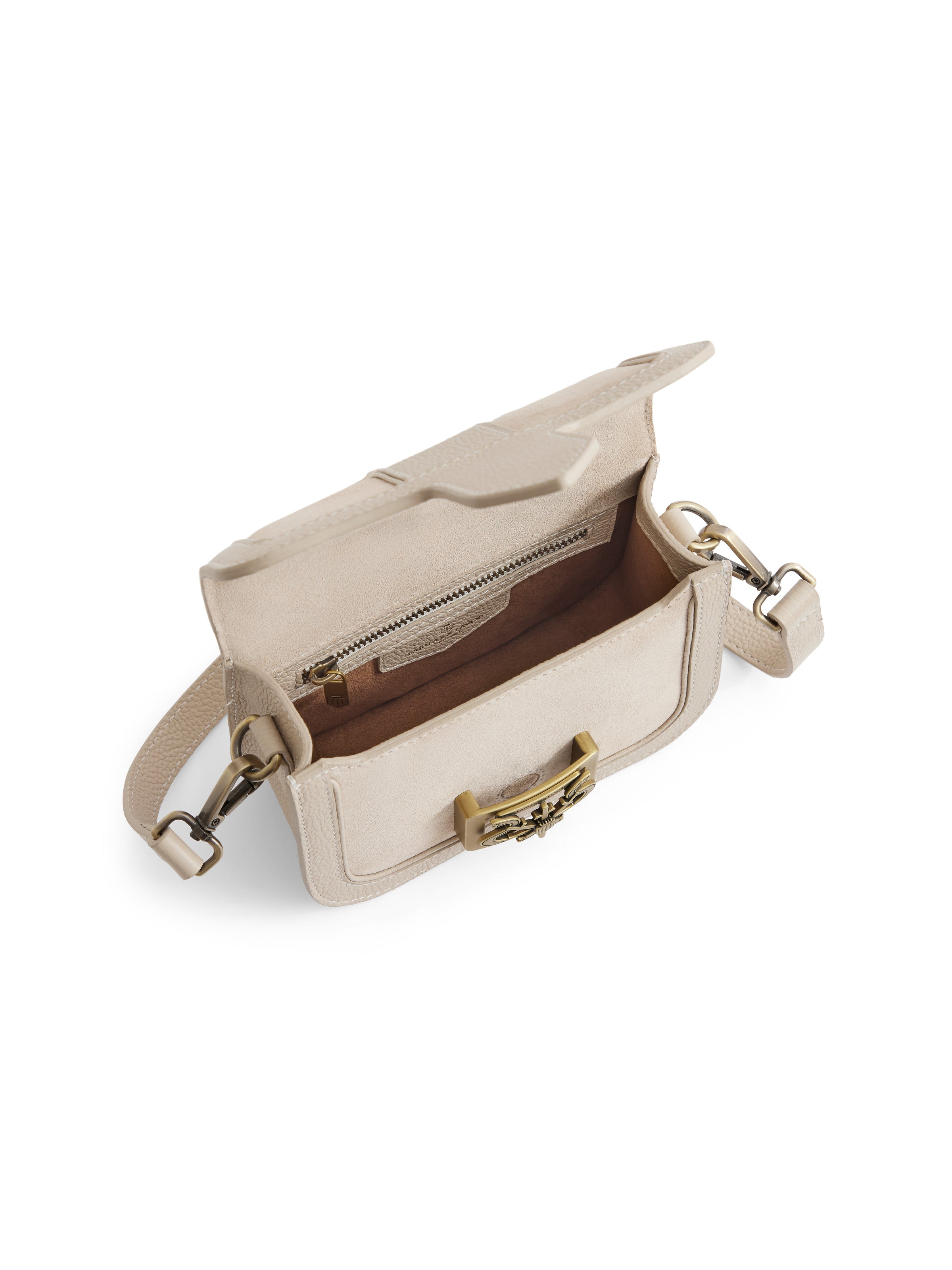 Clarence - Women's Bag - Stone Suede | Fairfax & Favor