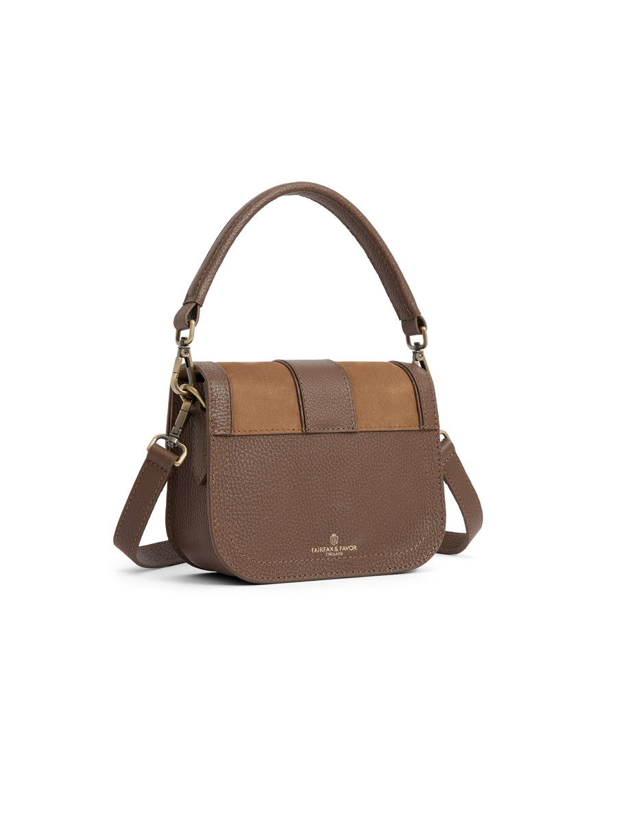 The Clarence - Women's Handbag - Tan Suede