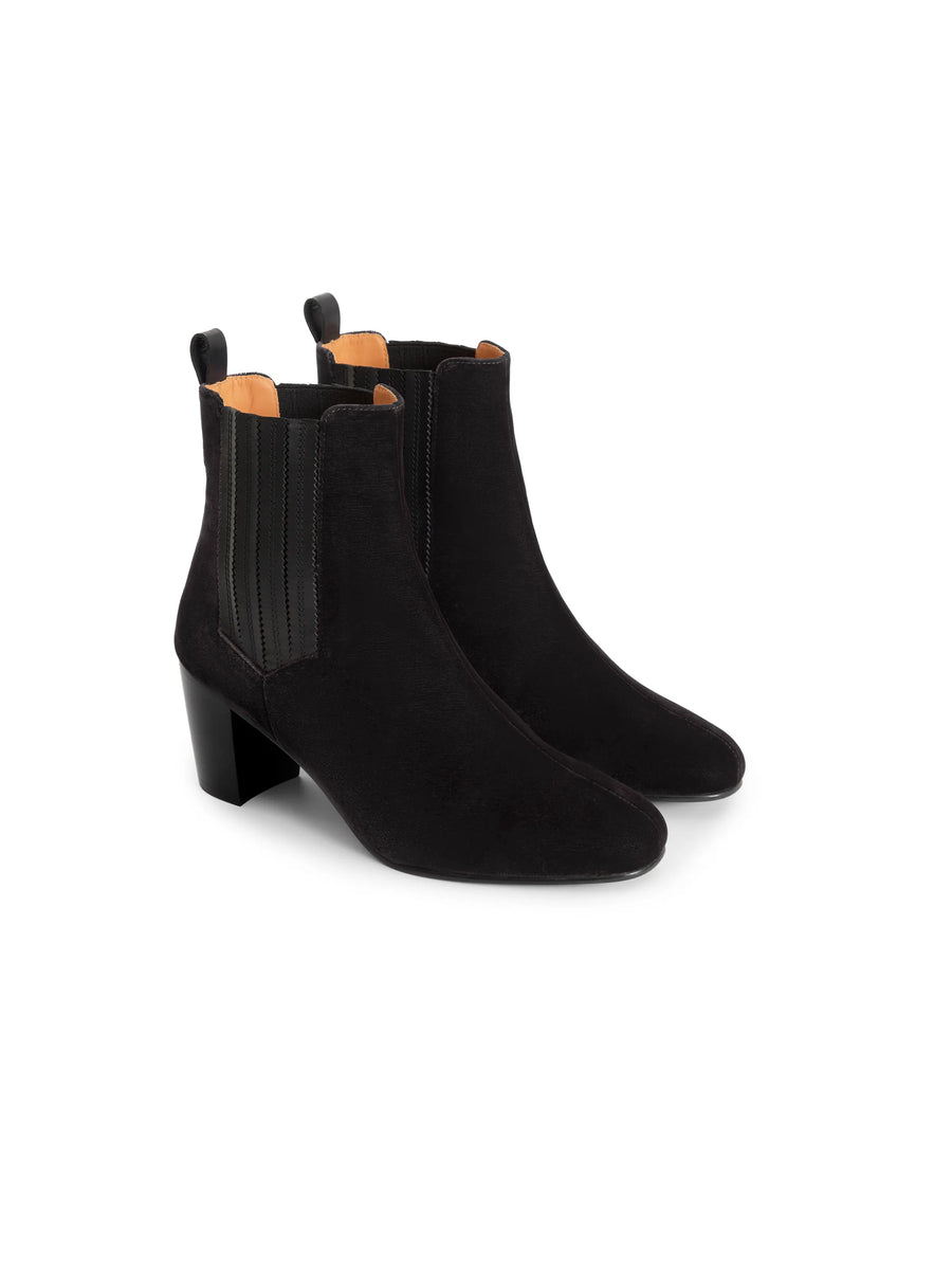 The Electra - Women's Ankle Boots - Black Velvet