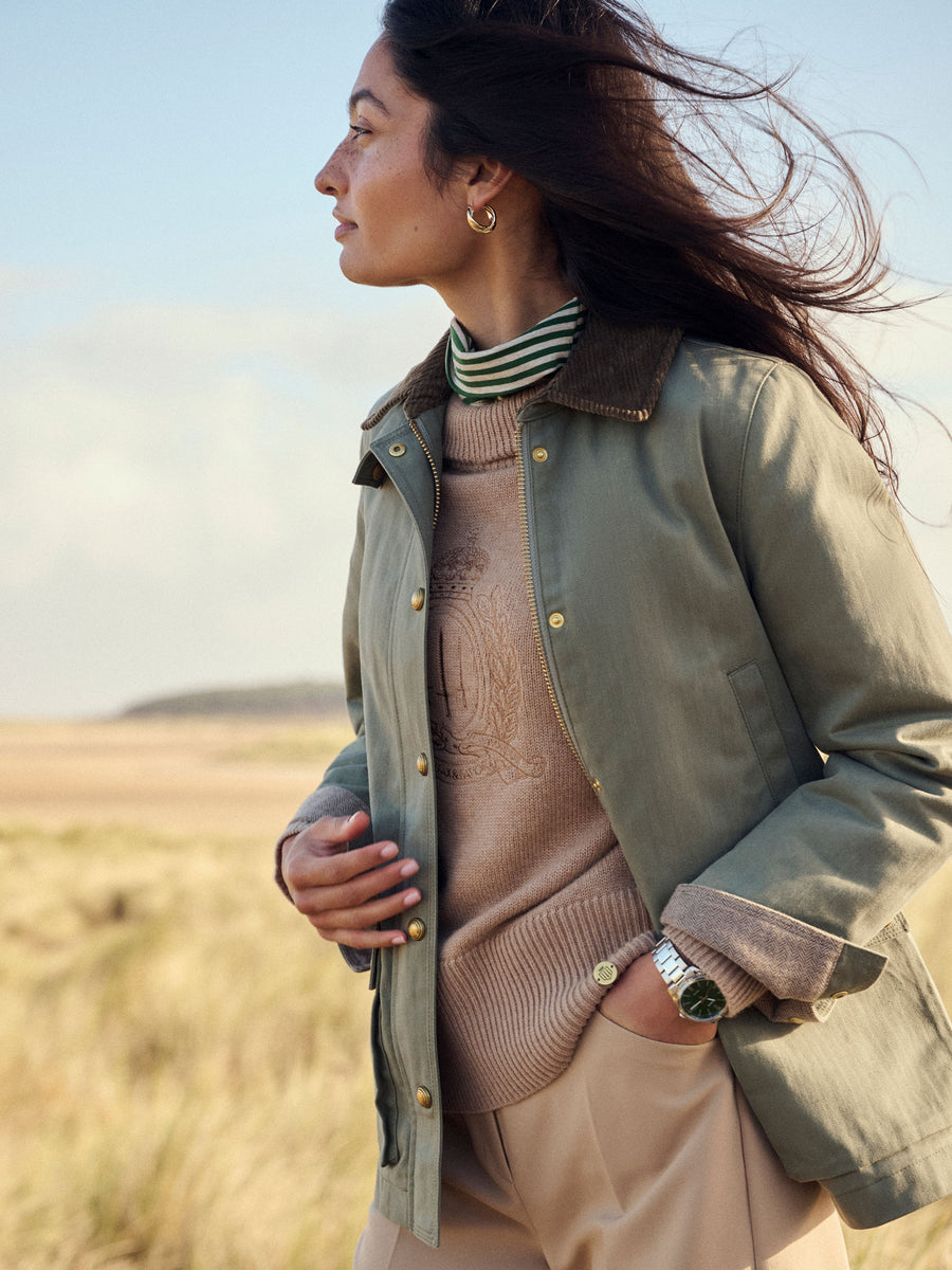 The Olivia - Women's Waxed Jacked - Pistachio
