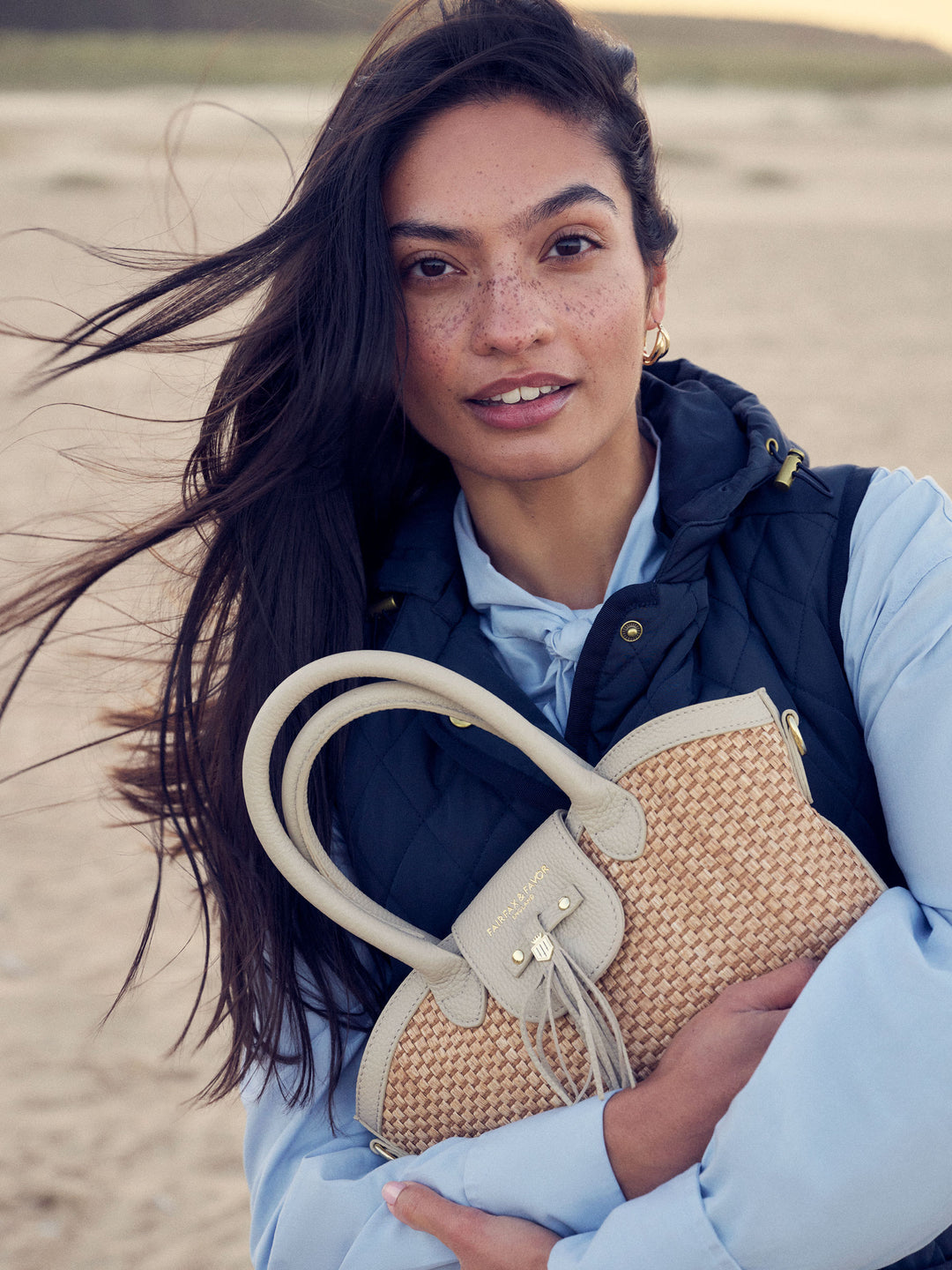 Mini Windsor Basket Bag - Stone Leather - Bags