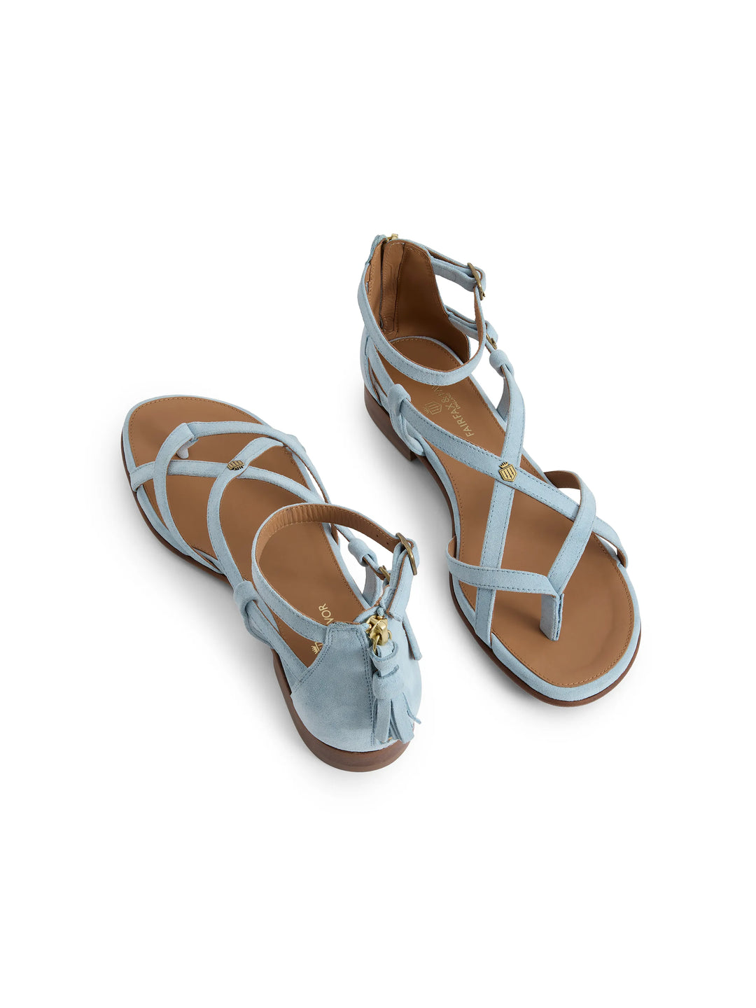 Brancaster - Sky Blue Suede - Sandals