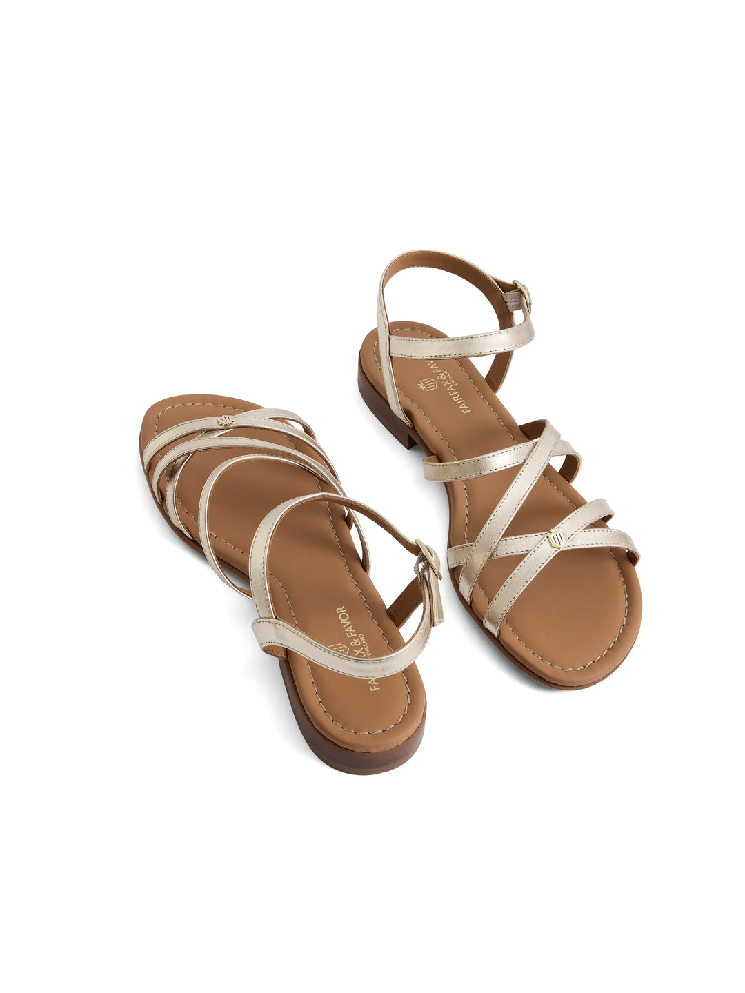 St Ives Sandal - Gold Leather - Sandals
