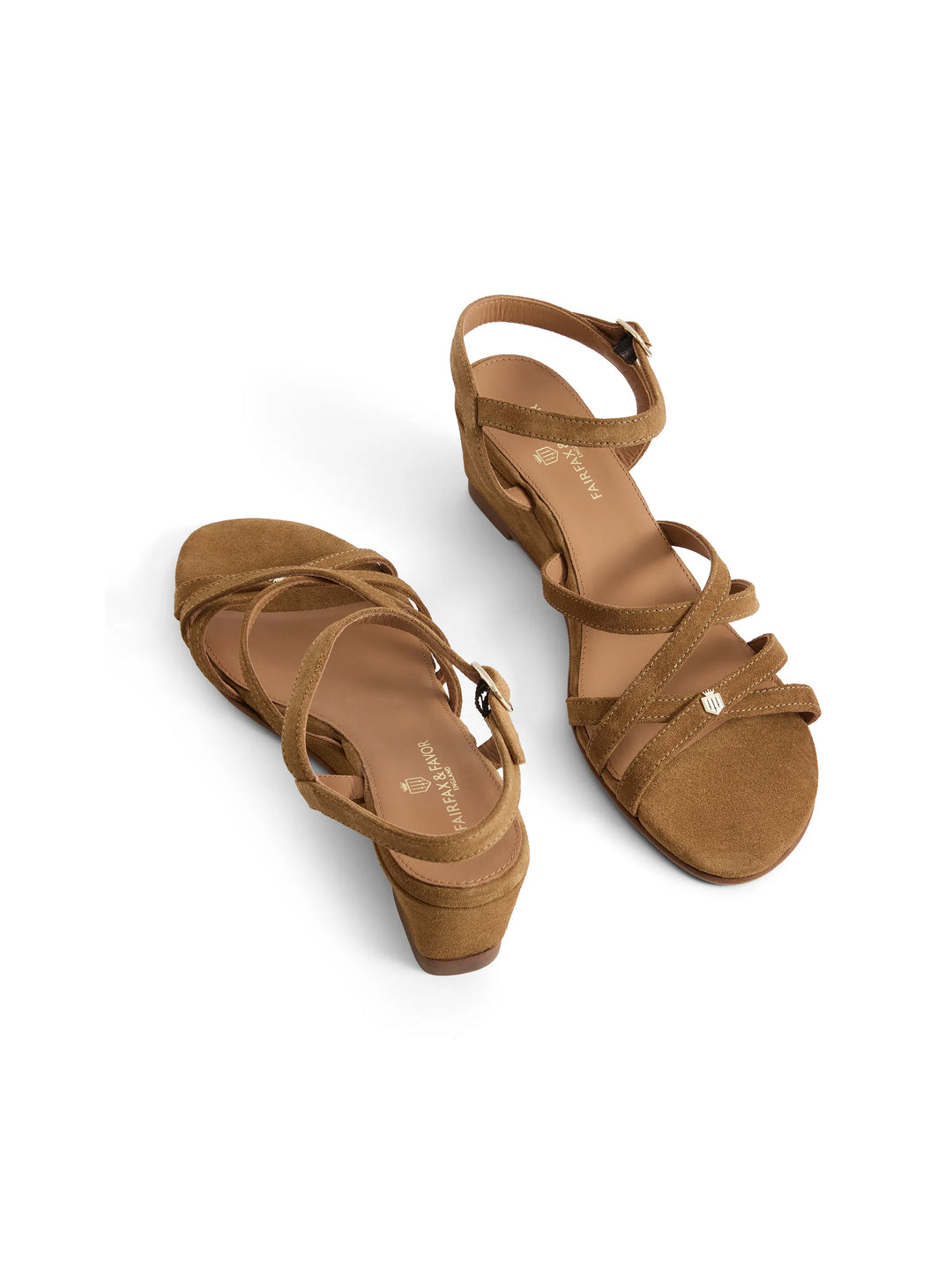 St Ives Wedge - Tan Suede - Sandals